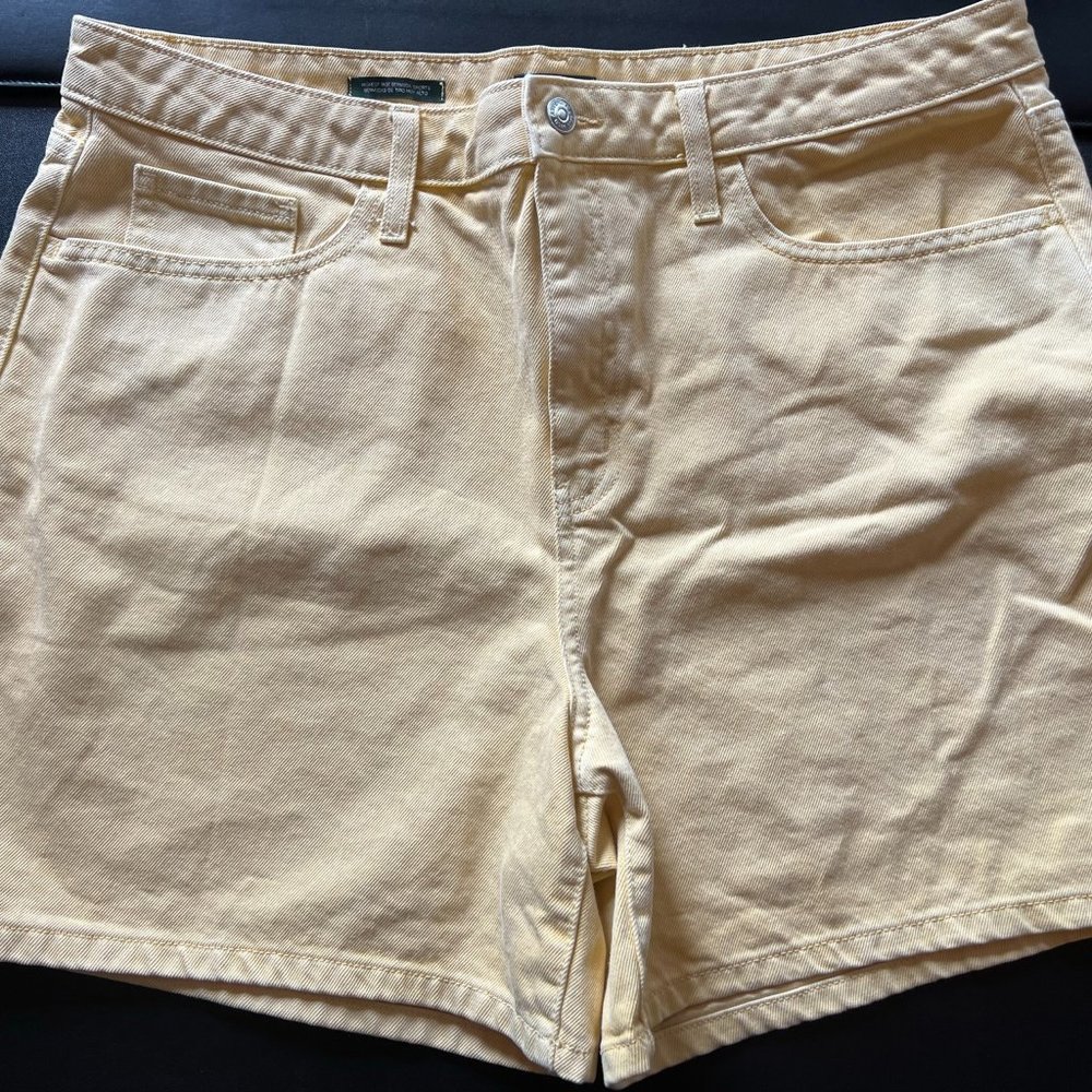 Wild Fable Hi-Rise Denim Bermuda Shorts, Size 16